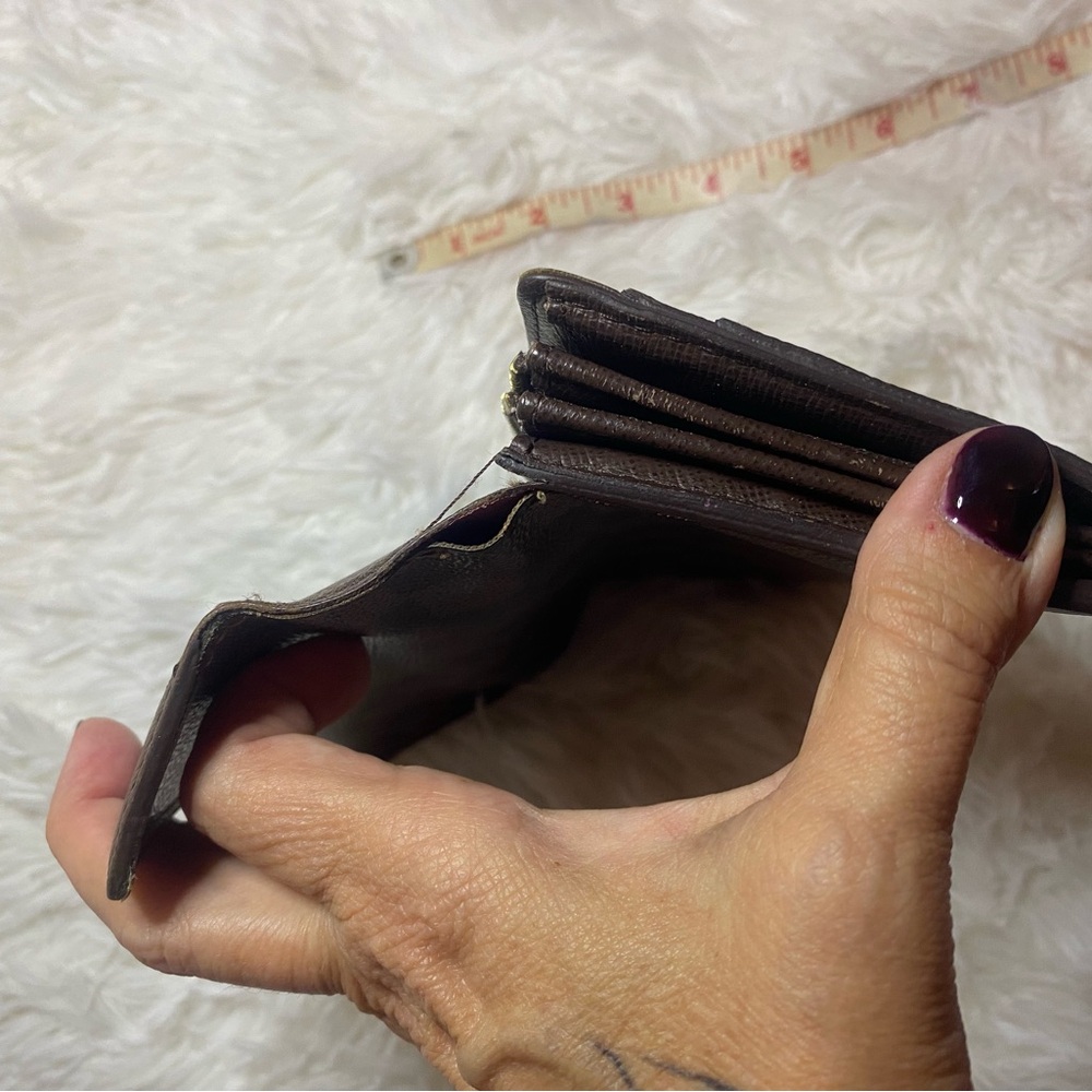 Louis Vuitton Damier Ebene Brown Checkered Wallet - Picture 9 of 12